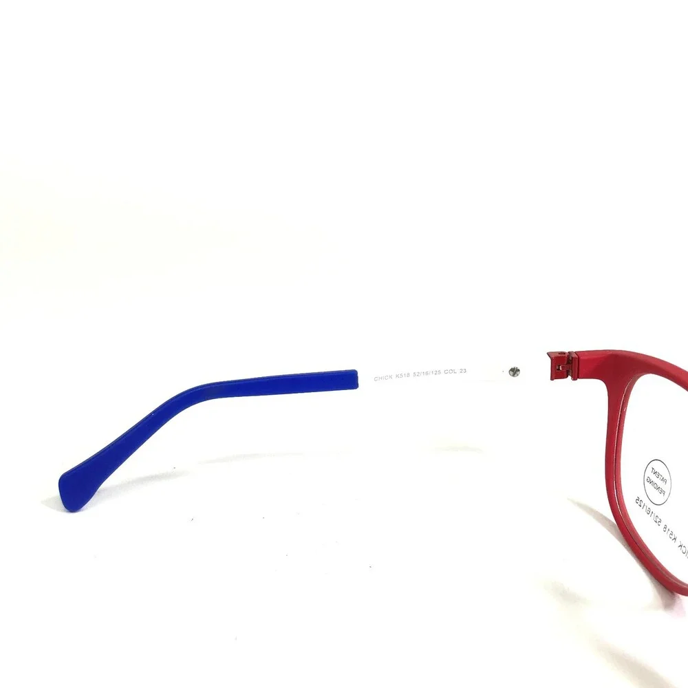 Chick Occhiali Eyeglasses Frames K518 COL 23 Blue Red White Square 52-16-125